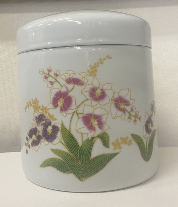 骨壷 白胡蝶蘭 4寸