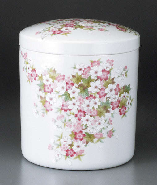 骨壷 四季の花柄桜(しきのはながらさくら) 5寸/6寸/7寸