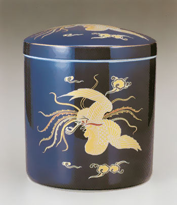 骨壷 ルリ鳳凰(ルリほうおう)ネジ付蓋ロック 5寸/6寸/7寸