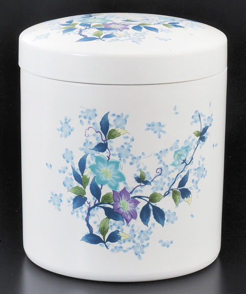 骨壷 切立 青花(あおばな) 5寸/6寸/7寸