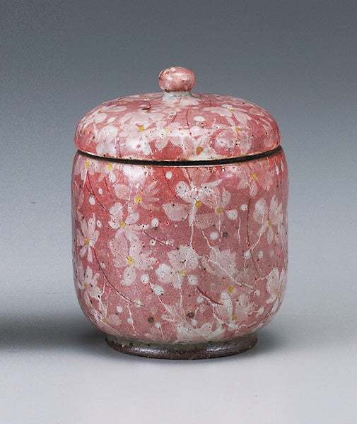 ミニ骨壷 葉月窯 紅小花(べにこばな)分骨用 2.5寸