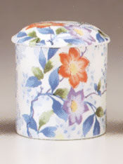 ミニ骨壷 鉄仙小花ちらし(てっせんこばなちらし) 分骨用 2.5寸