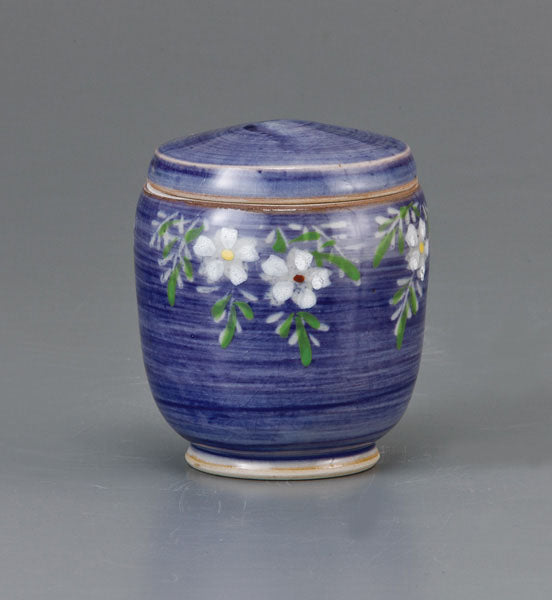 ミニ骨壷 花しだれ薄紫 2.5寸