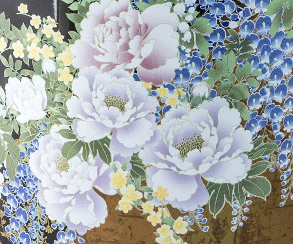 假屋崎省吾プロデュース 骨壷・桐箱・骨覆セット 【奥の牡丹(おくのぼたん)】6寸/7寸