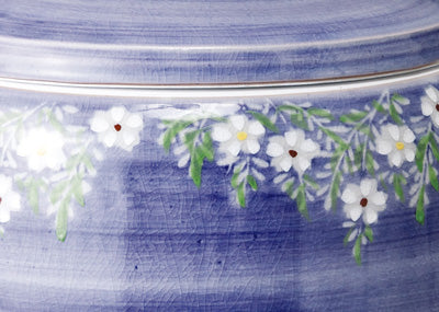 骨壷 葉月窯 花しだれ【薄紫】 7寸 ※木箱付