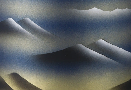 骨壷 吹絵 雲海(うんかい) 5寸/6寸/7寸