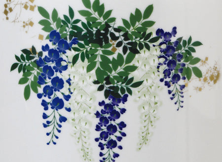 骨壷 四季の花柄 藤(しきのはながらふじ) 6寸/7寸