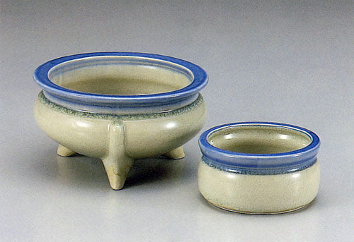 香炉セット 灰釉三ツ足(はいゆうみつあし)