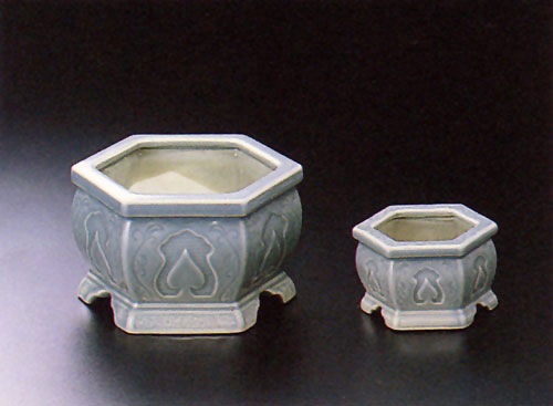 香炉セット 青磁(せいじ)