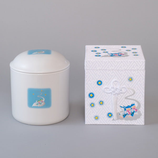 骨壷 天使の壷(子供用) 4寸(直径約128mm)※骨箱付き