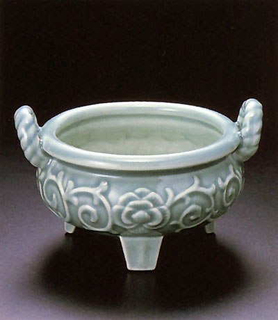 香炉 青磁鼎(かなえ) 5寸/6寸/7寸