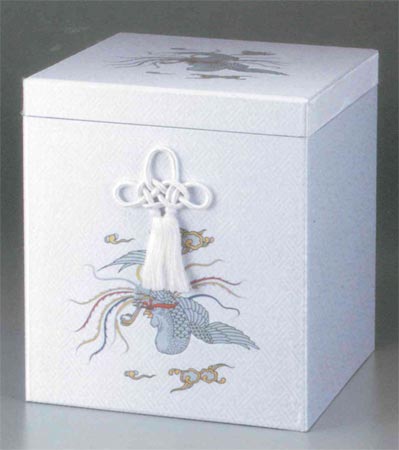 貼箱のみ 人絹鳳凰(じんけんほうおう 骨壷5寸用/6寸用/7寸用