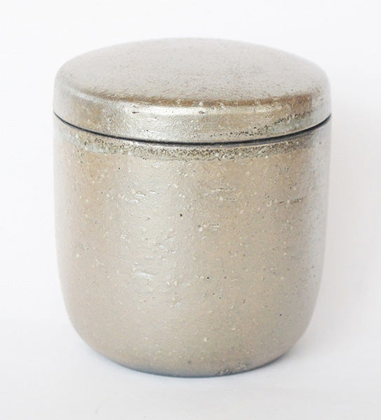 ミニ骨壷 信楽焼 【ふるさと 凪・筒型】Sサイズ/Mサイズ 納骨巾着袋付