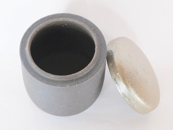 ミニ骨壷 信楽焼 【ふるさと 明星・筒型】Sサイズ/Mサイズ 納骨巾着袋付