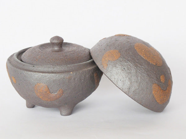 ミニ骨壷 信楽焼 【さとやま・大地】納骨巾着袋付