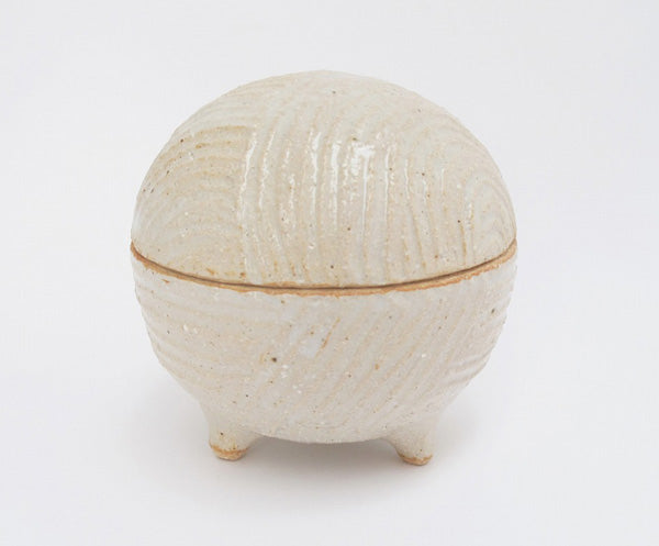 ミニ骨壷 信楽焼 【心奏(しおん)・球】納骨巾着袋付