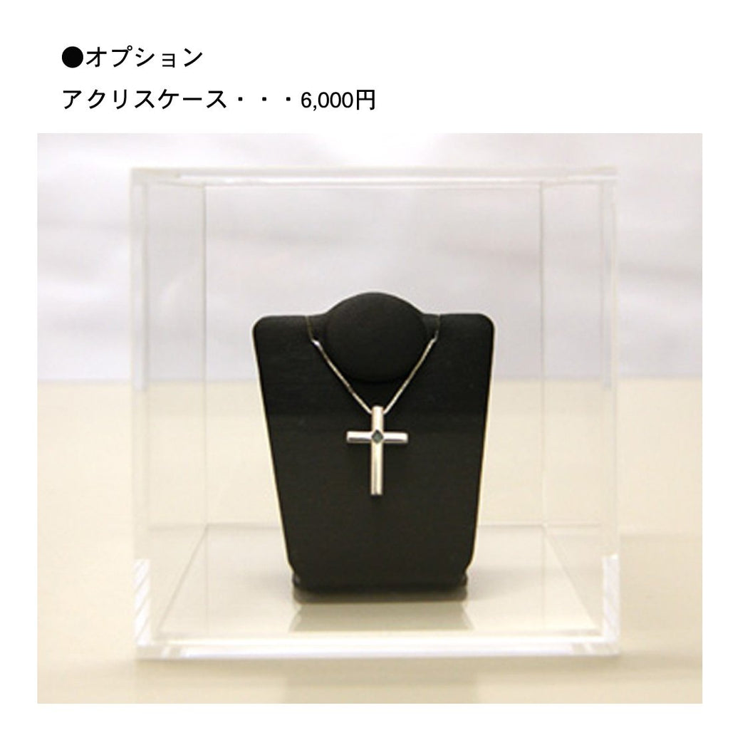 【ご遺骨から作るダイヤモンド0.25ct~(ダイヤ5色から選択)】ペンダントDP007ホワイトゴールド