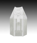 分骨袋のみ 花水木【ホワイト】(ミニ骨壷2.3寸用)