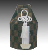 分骨袋のみ 浪漫【茶×黒】(ミニ骨壷2.3寸用)