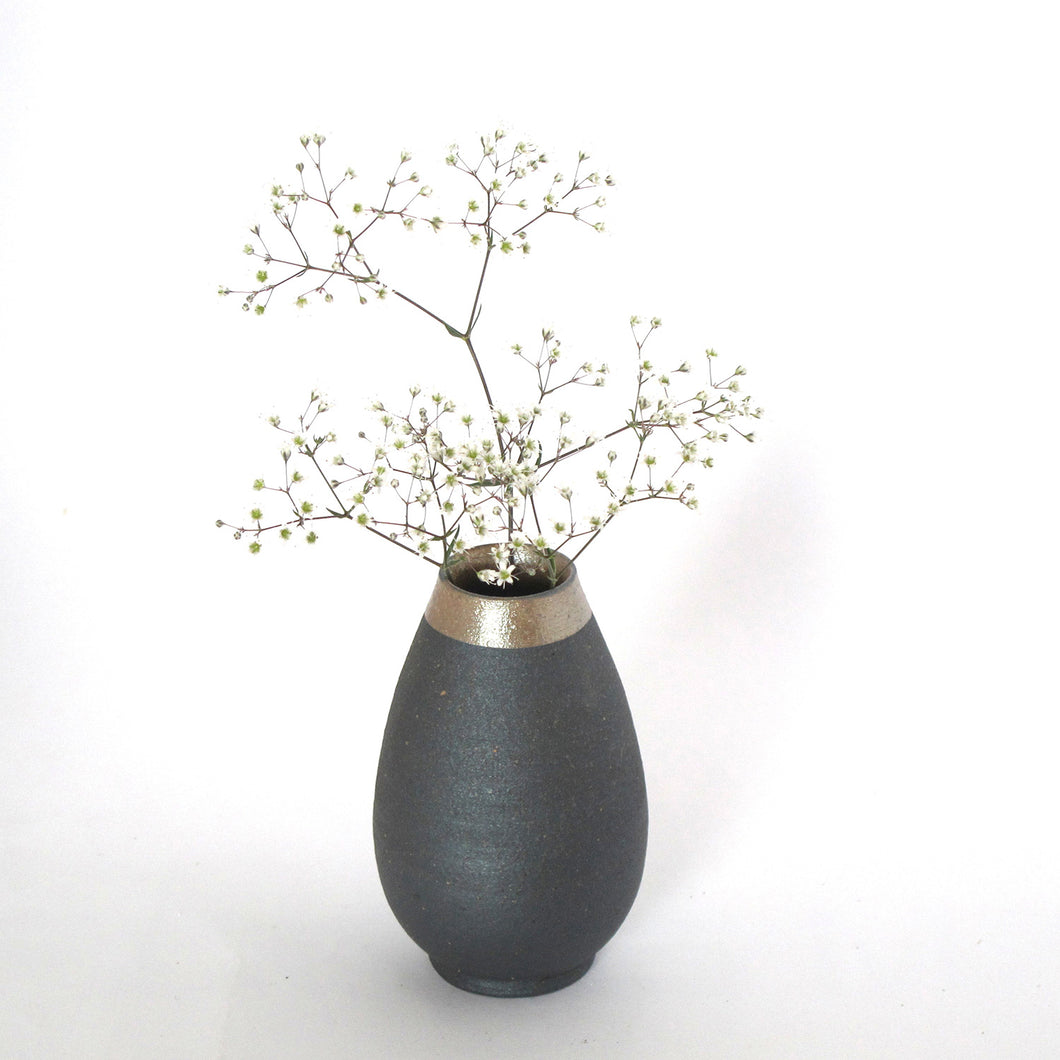 ミニ骨壷と三具足セット 信楽焼【INORI】納骨巾着袋付