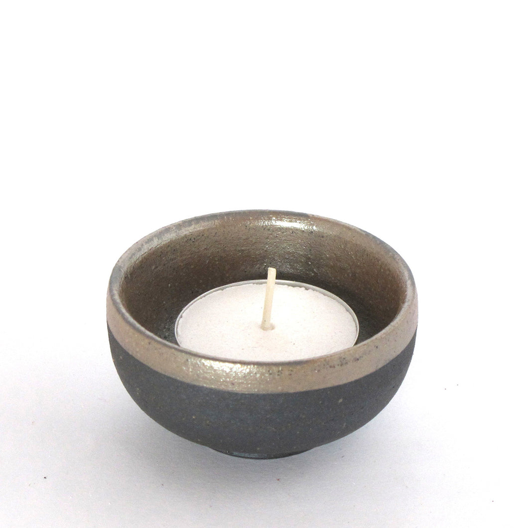 ミニ骨壷と三具足セット 信楽焼【INORI】納骨巾着袋付