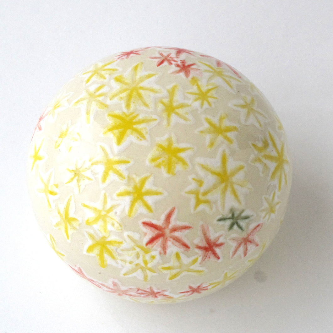 ミニ骨壷 信楽焼 【おもかげ・もみじ】納骨巾着袋付