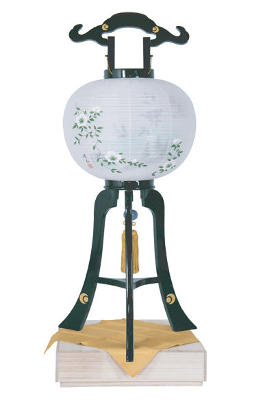 高級提灯 黒塗 金 芙蓉(1台)