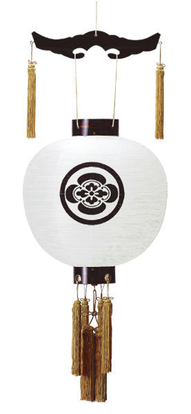 吊提灯 特三丸家紋入絹(1台)