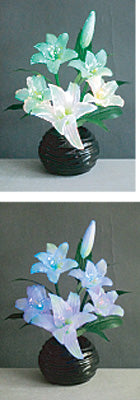 LEDで光る造花 ルミナス百合(1台)