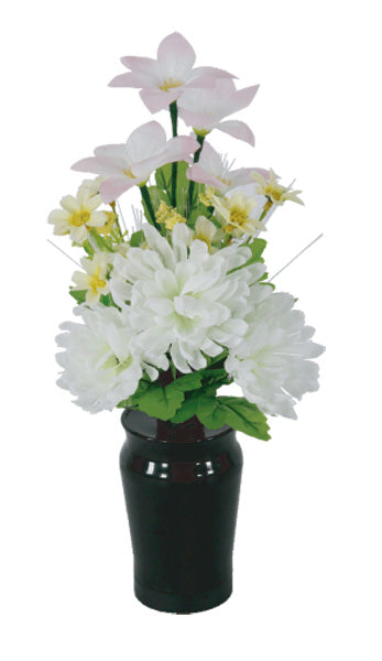 LEDで光る造花 小型ルミナスコードレス菊(1台)