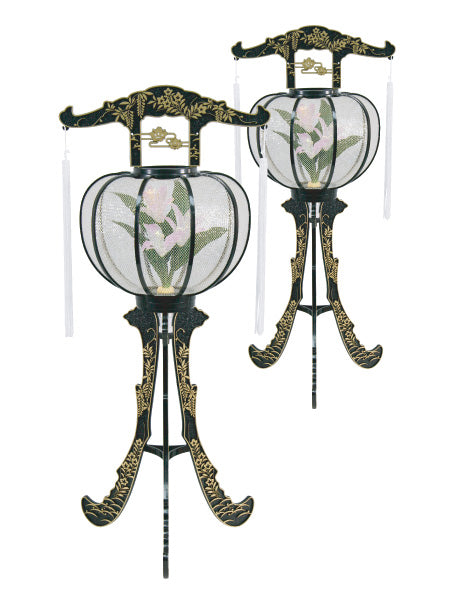 LED灯籠 ルミナス松山灯黒(1対)