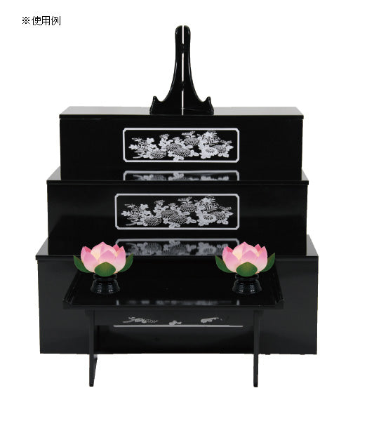 盆棚を飾る造花 蓮華一灯 青ボカシ(1対)