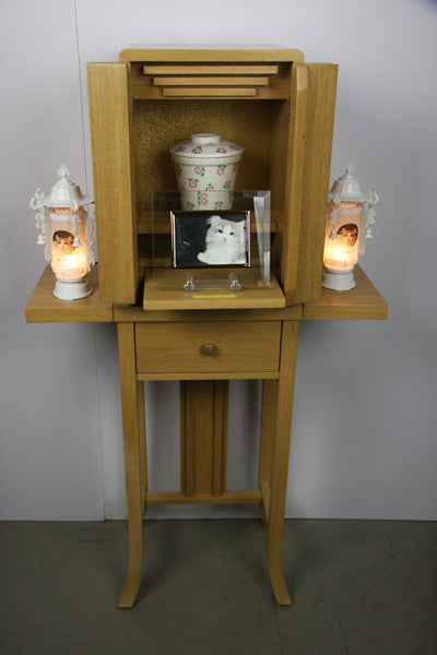 ペット用家具調仏壇 【メモリアルマシェリ3点セット】メープル