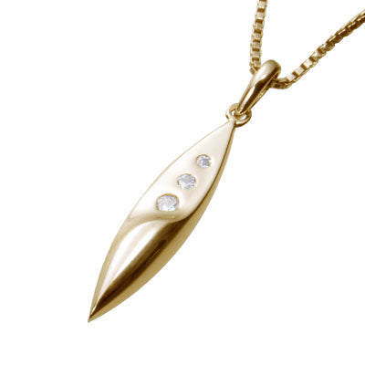 遺骨密封ペンダント(樹脂密封タイプ) JP001 ゴールド 完全防水