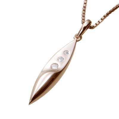 遺骨密封ペンダント(樹脂密封タイプ) JP001 ピンクゴールド 完全防水