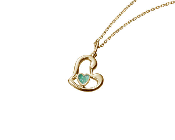 遺骨密封ペンダント(樹脂密封タイプ) JP002 ゴールド 完全防水