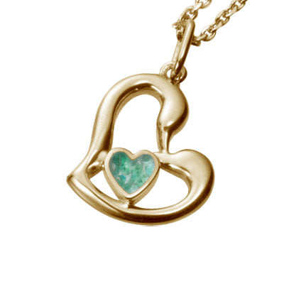 遺骨密封ペンダント(樹脂密封タイプ) JP002 ゴールド 完全防水