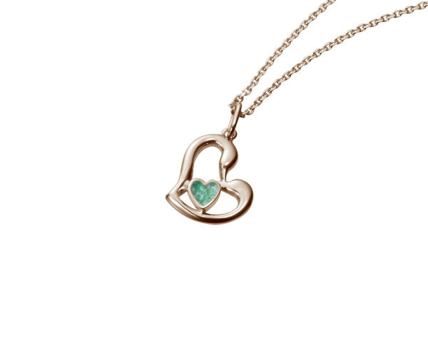 遺骨密封ペンダント(樹脂密封タイプ) JP002 ピンクゴールド 完全防水