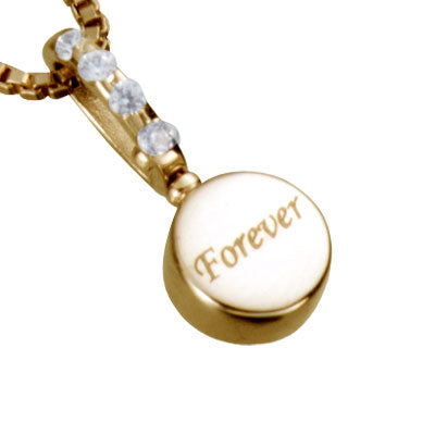 遺骨密封ペンダント(樹脂密封タイプ) JP007 ゴールド 完全防水