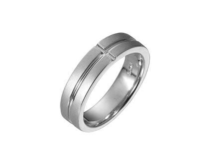 遺骨密封リング(樹脂密封タイプ)JR001 ホワイトゴールドリング 完全防水