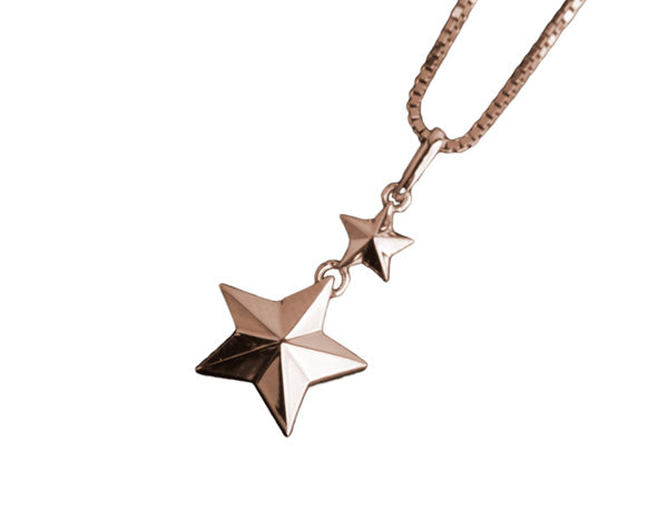 遺骨密封ペンダント(樹脂密封タイプ) 星型ペンダントPP003 ピンクゴールド 完全防水