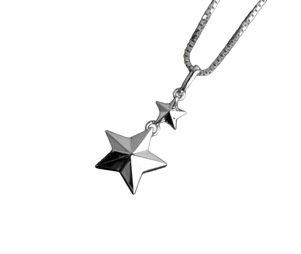 遺骨密封ペンダント(樹脂密封タイプ) 星型ペンダントPP003 ホワイトゴールド 完全防水