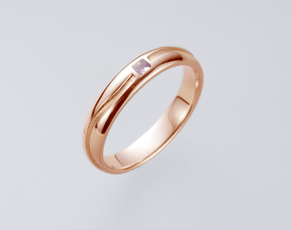 遺骨密封リング(樹脂密封タイプ) PR-003 ピンクゴールド 完全防水