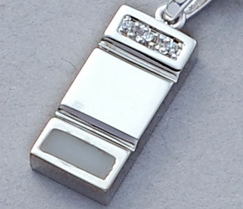 遺骨密封ペンダント(樹脂密封タイプ)SP430 プラチナ 完全防水