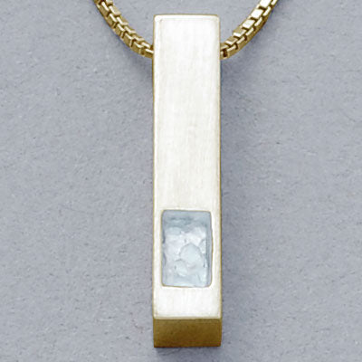 遺骨密封ペンダント(樹脂密封タイプ) SP-437 ゴールド 完全防水