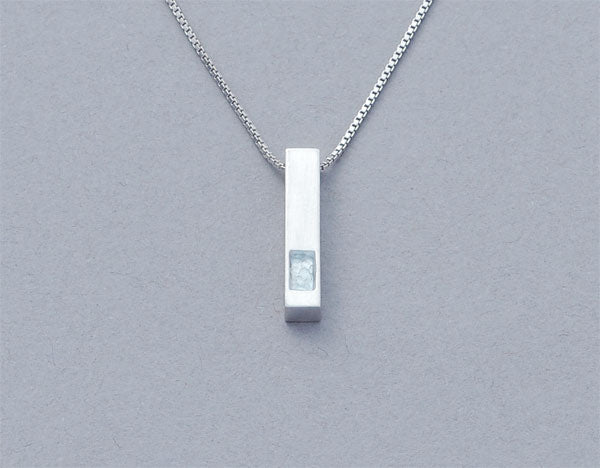 遺骨密封ペンダント(樹脂密封タイプ) SP-437 プラチナ 完全防水