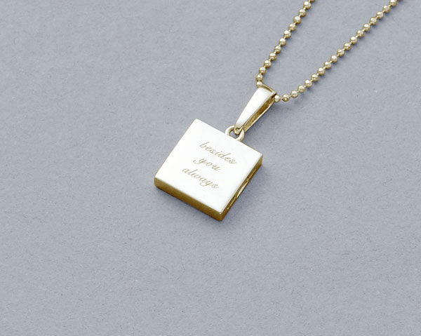 遺骨密封ペンダント(樹脂密封タイプ)SP-439 ゴールド(刻印可能) 完全防水