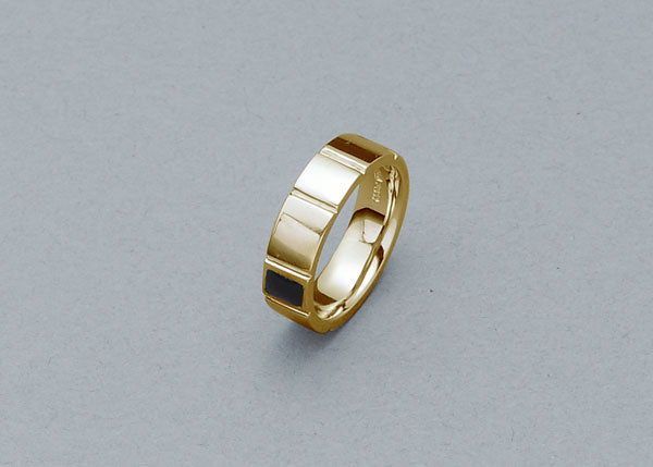 遺骨密封リング(樹脂密封タイプ) クラシックラインリングSR-303 ゴールドリング 完全防水