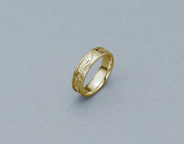 遺骨密封リング(樹脂密封タイプ) クラシックラインリングSR-311 ゴールド 完全防水