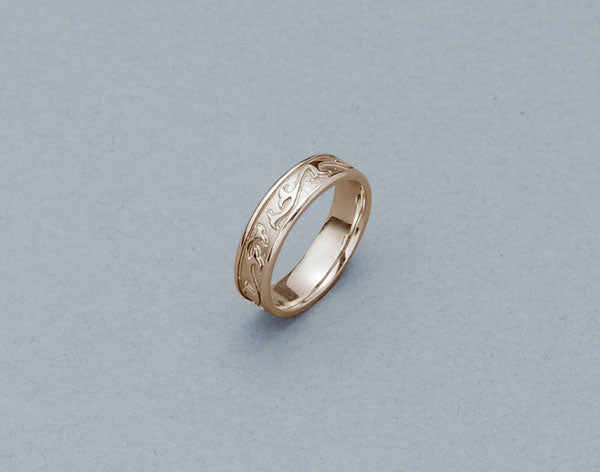 遺骨密封リング(樹脂密封タイプ) クラシックラインリングSR-311 ピンクゴールド 完全防水